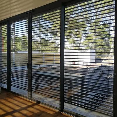 Blinds - Office Blinds - Roller Zebra Blind - Window Wooden Blinds
