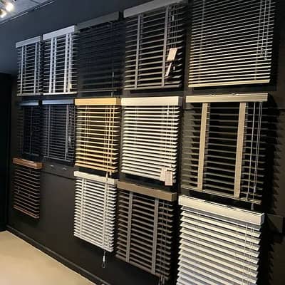 Blinds - Office Blinds - Roller Zebra Blind - Window Wooden Blinds