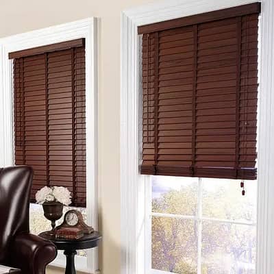 Blinds - Office Blinds - Roller Zebra Blind - Window Wooden Blinds