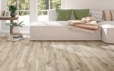 Wooden Floor - Vinyl Floor - Wallpaper - Blinds - Fluted Panel - Grass