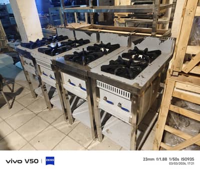 cooking range 2 burner we have pizza fast food restaurants machinery