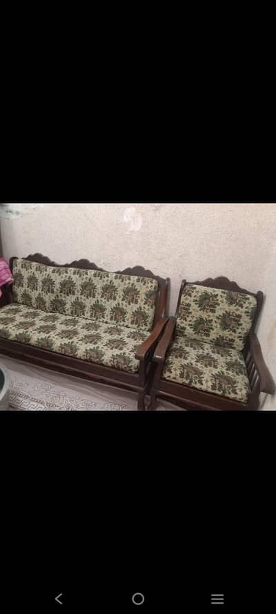 wooden sofa set
