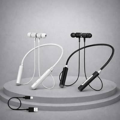 Neckband Bluetooth Earphone and Built-in Microphone & Gym Users