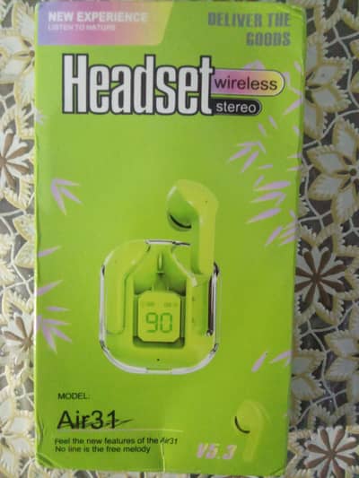 headset wireless stereo Model Air31