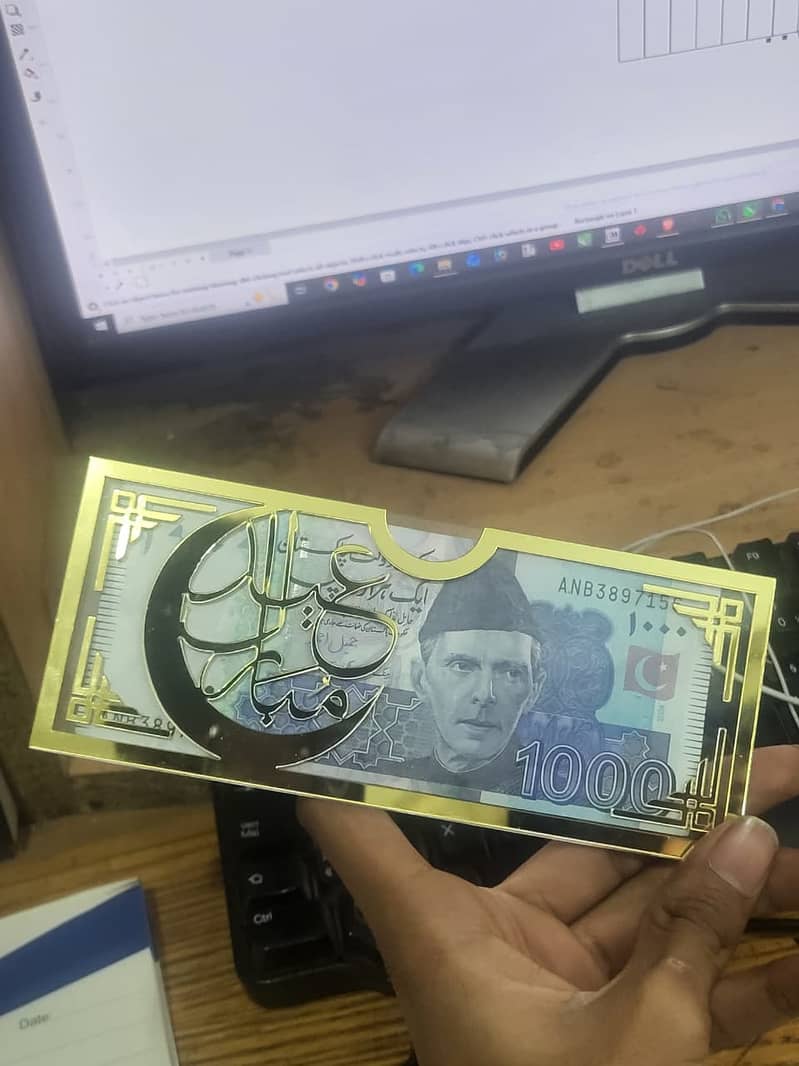 acrylic Eid envelope 1