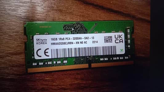 16gb ddr4 brand new ram single use bhi nai ha