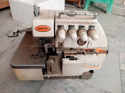 Over lock machine with table and motor total set 10 by 10 condition