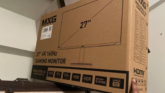 MXG original 4k hdr 160hz IPS 27” monitor