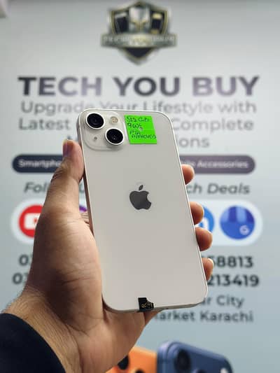Apple Iphone 13 512GB Pta Approved White 90+ Battery