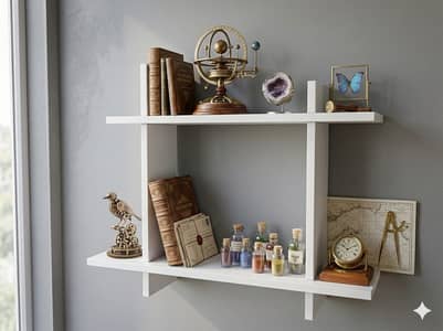 Modern Wall Mounted Book Rack / Decorative Shelf (Branded Quality)