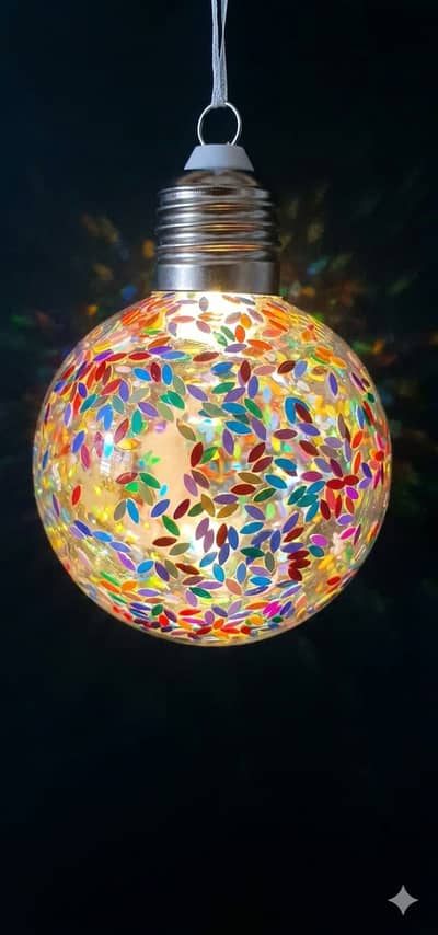 Luxury Glitter LED Decorative Bulb | Shimmer Effect Ambient Light for