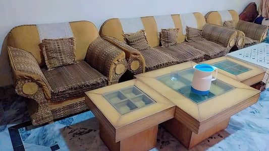 5 seater sofa set with table set