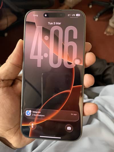 Iphone 16pro Max  Desert  PTA Approved 256Gb Dual Sim Physical Sim