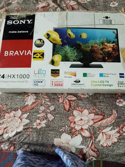 sony Bravia 24 inch LED TV bilkul new condition (Box k st )