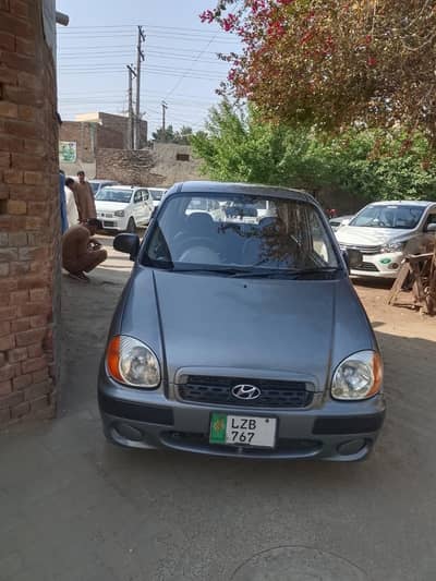 Santro 2004 model grey color with all original document smart card cop