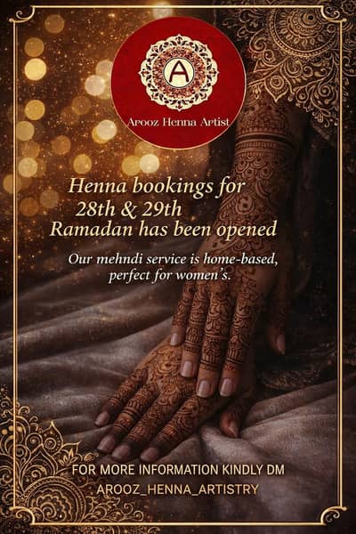 Mehndi Artist Required