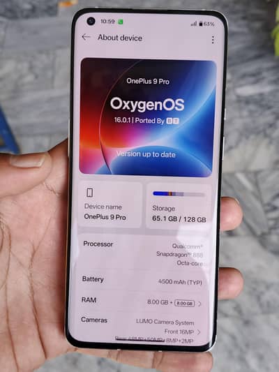 One Plus 9 pro dual sim pta approved gaming beast 8/128