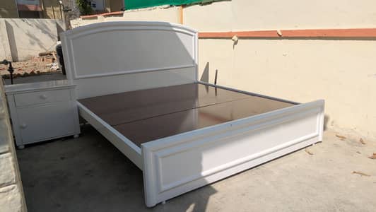 New double bed pure wood