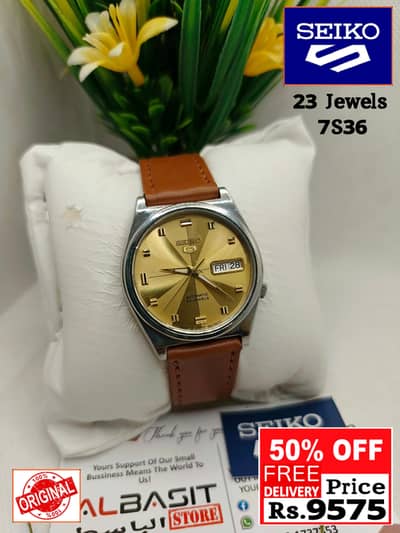 Seiko 5 Citizen Orient Automatic Pre-Owned watch Japan 03161737353