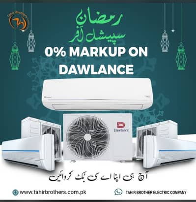Dawlance 1.5 ton new European ac available in easy installment plan
