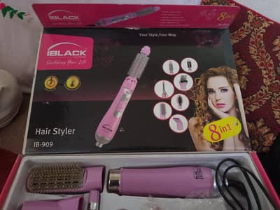 IBlack Hair styler 8in1