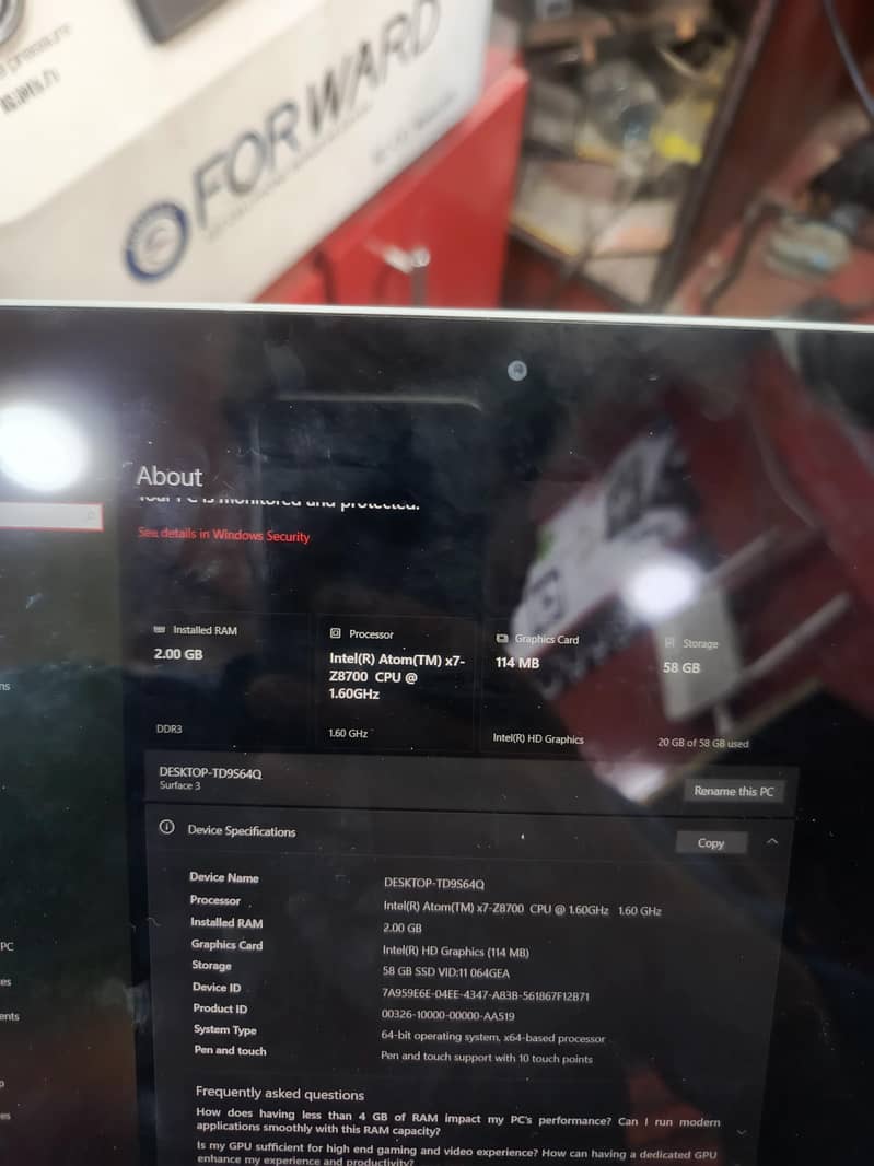 Microsoft surface 3 0