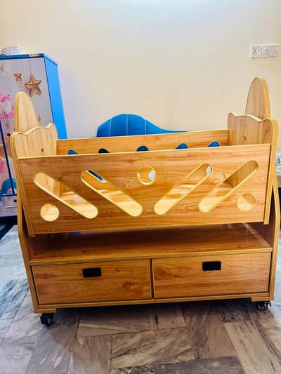 KidWood Rocking Baby Cot Wooden