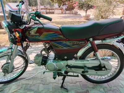 Honda bike CD 70 CG 0328,97,25,287, urgent for sale model 2021