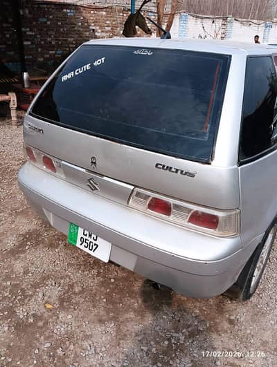 cultus 2006 model Lahore register file number plate by hand