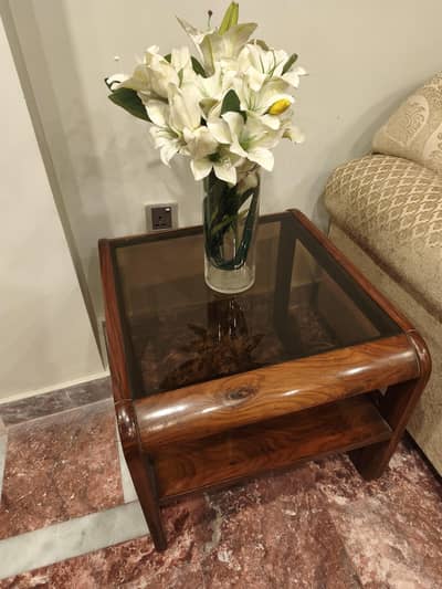 Center & Side tables woth glass top