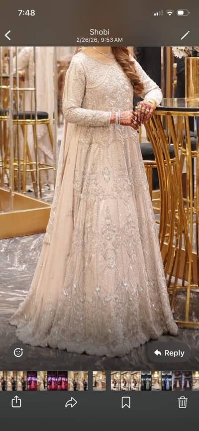 Branded handmade bridal maxi