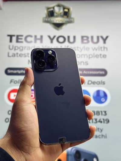 Iphone 14 Pro Max 256GB Deep Purple Non Pta 99% Battery