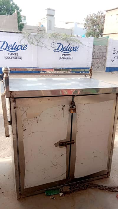 stainless steel counter
