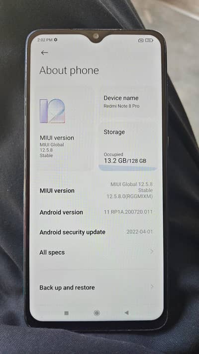 redmi not 8 pro  6/128