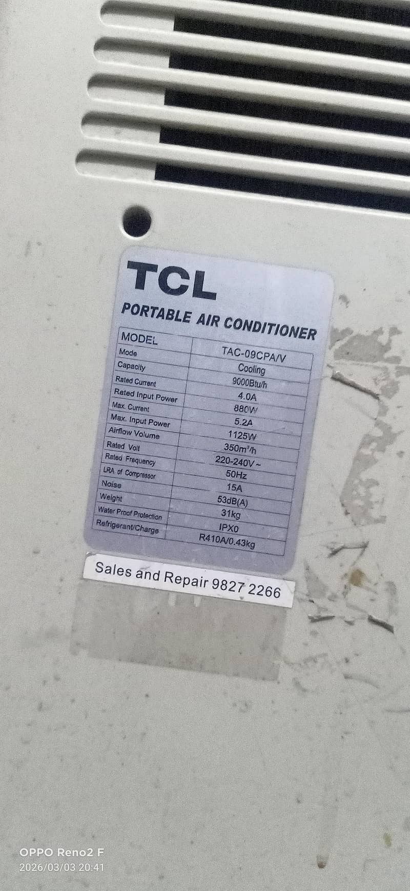 TCL window Ac 1