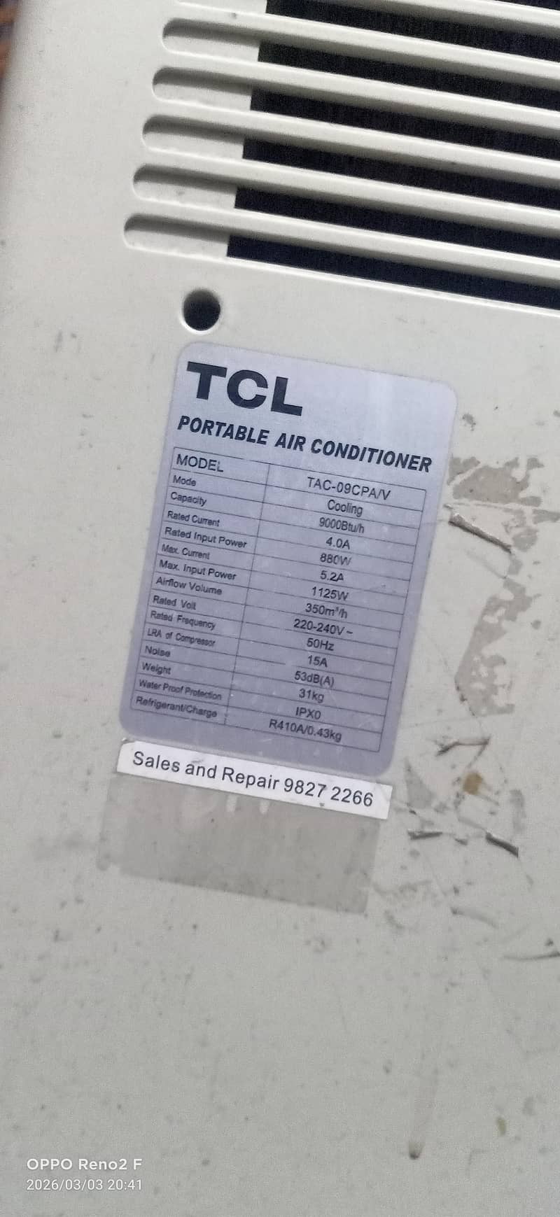 TCL window Ac 2