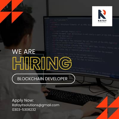 We're Hiring "Blockchain Developer"