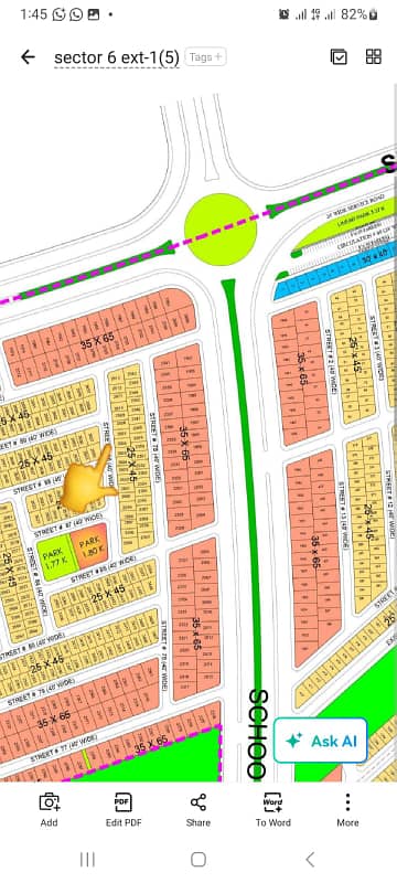 5 Marla Blue World City Plot For Sale