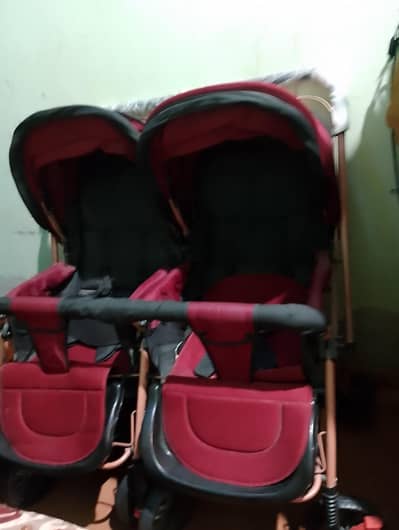 lUsed Twin Baby Stroller – Imported Model (Dubai/Saudi)