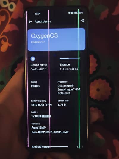 OnePlus 8 Pro 12/256 PTA Approved