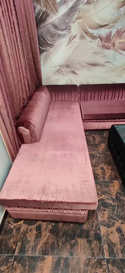 Luxury L-Shape Sofa Set with Center Table & Side Table – 8/9 Seater