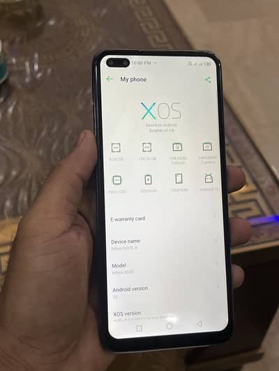 infinx note 8 storage 6/128 only phone exchnge posible