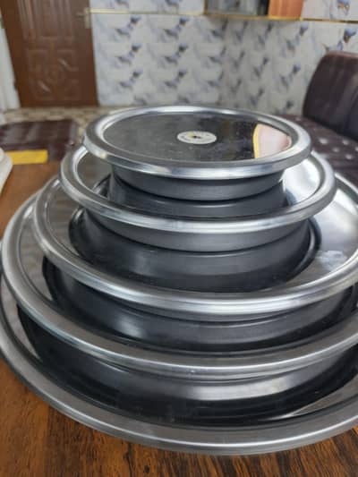 pizza pans 10" duble side non stick