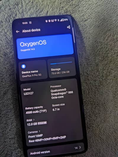 OnePlus 9 pro 12/256 9/10
