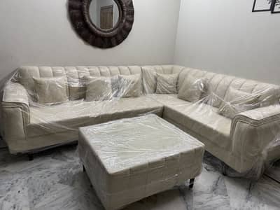 Brand New L - Shape sofa set with table