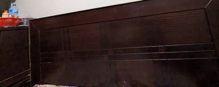 brown color all ok bed or 2 side table h sath