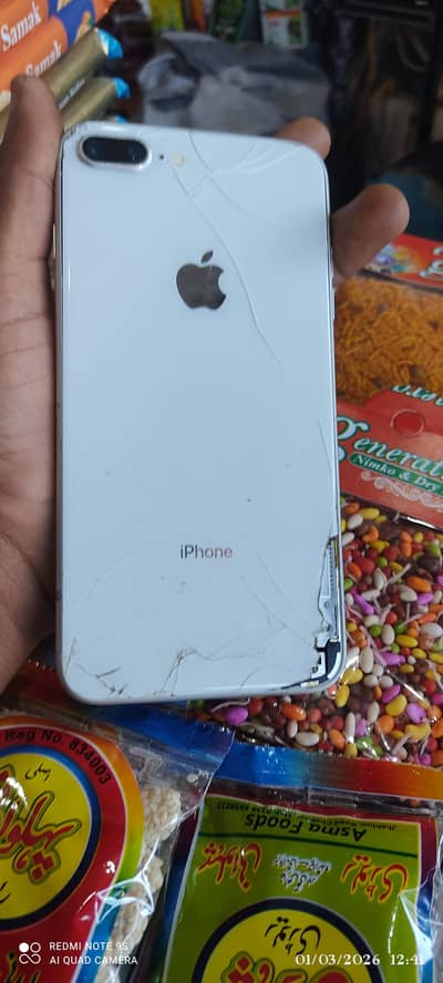 iPhone 8 plus non pta panel crack back karack only 18k