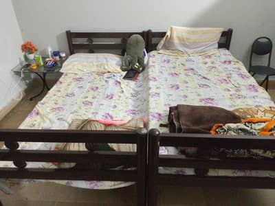 Iron double bed