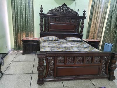 Pure Wooden Bed for Sale