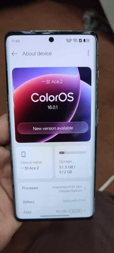 OnePlus ace 2 , 16+12GB 512GB non pta gaming phone
